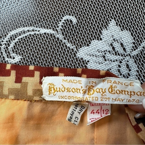 Vintage 60s Hudson’s Bay Company Houndstooth Pleated Skirt - Picture 6 of 12